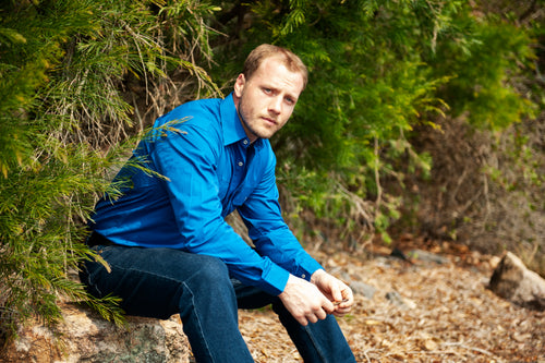 Pilbara Men's Open Front Long Sleeve Shirt